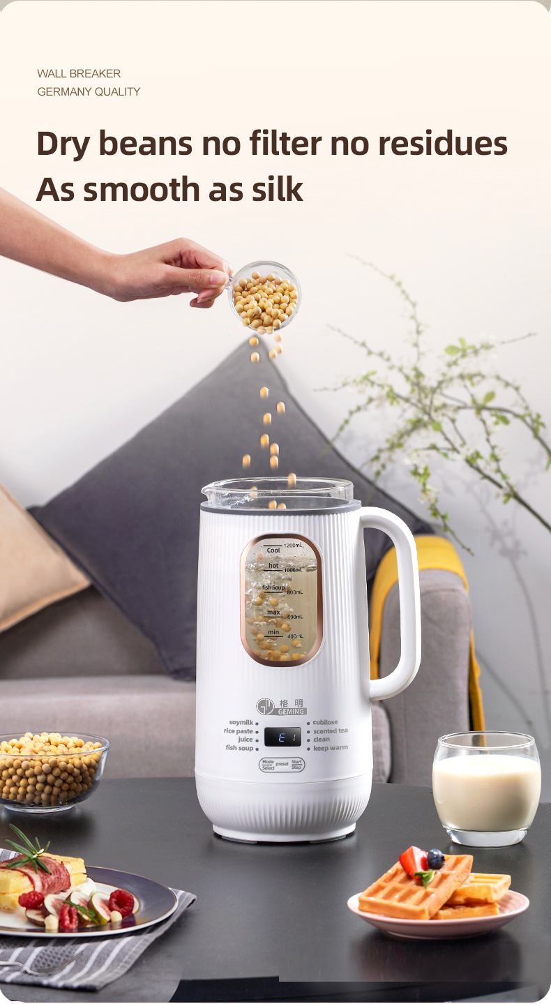 Soy Milk Maker - Multifunctional Nut Milk Maker Heated Blender