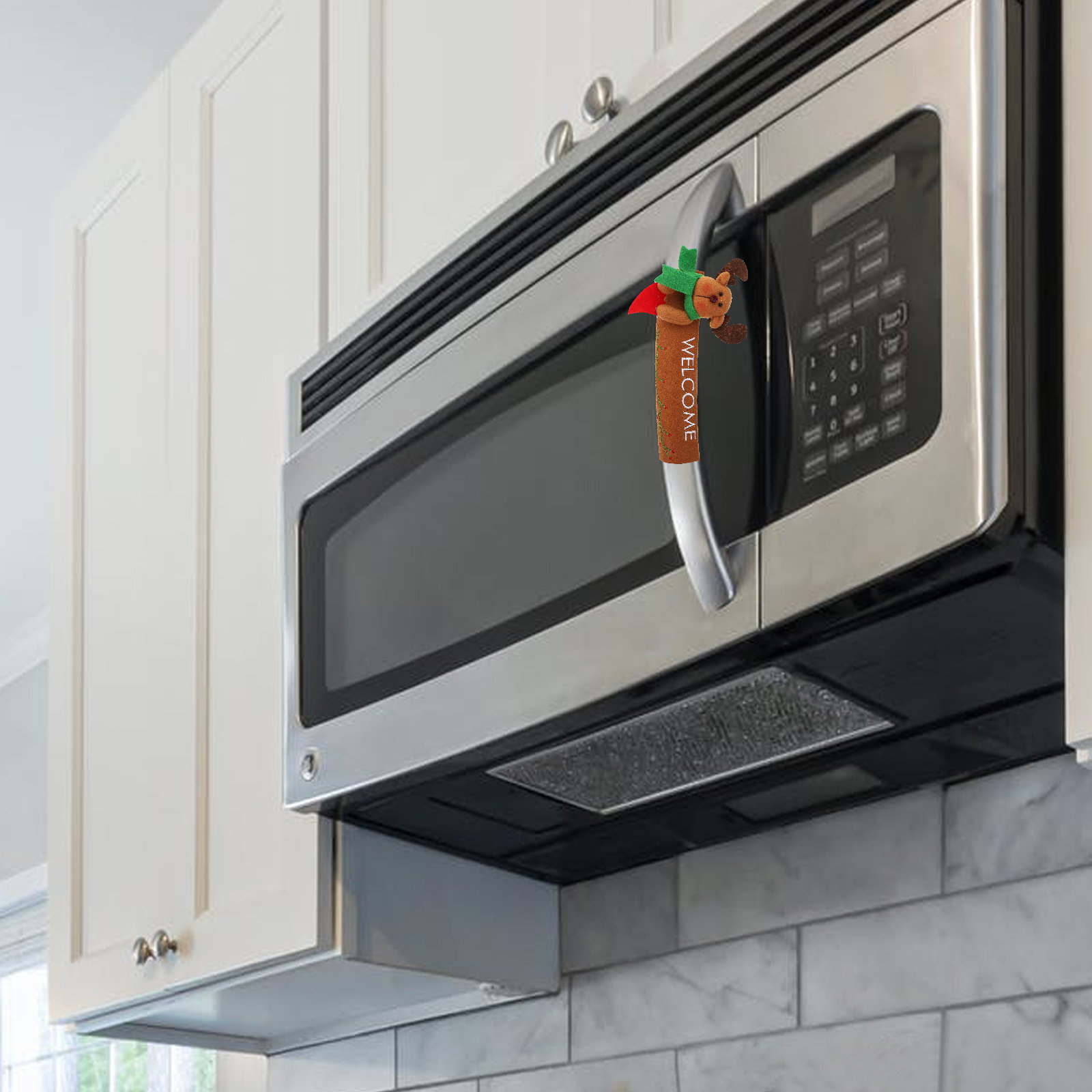 Kitchen Appliances For.Xmas - 2Pcs Xmas Fridge Handle Covers Festive