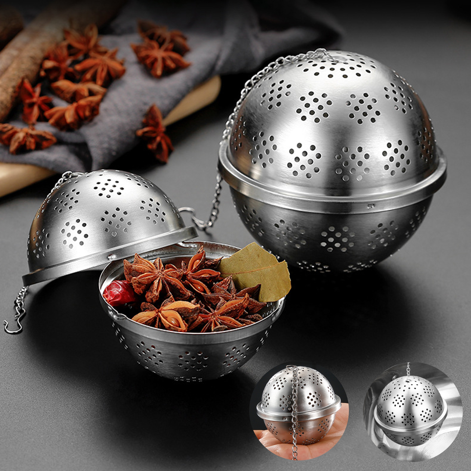 Kitchen Appliances Storage - Stainless Steel Fine Mesh Tea Filter
