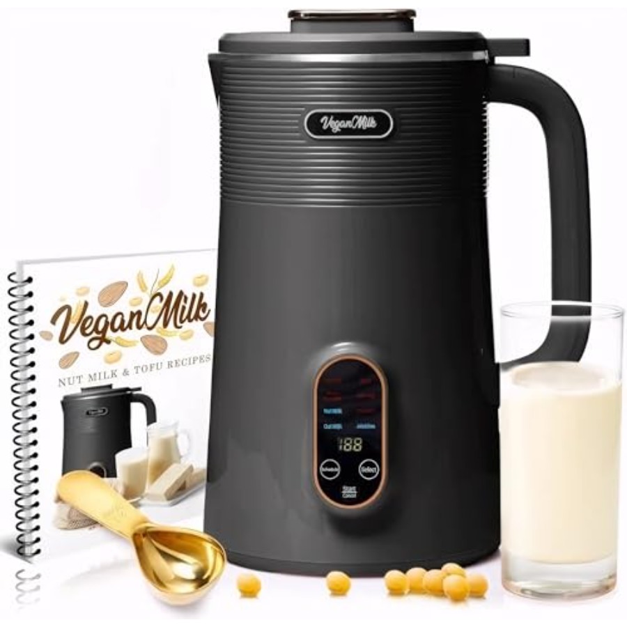 Soy Milk Maker - Nut Milk Maker Machine: 8-in-1 Plant-Based