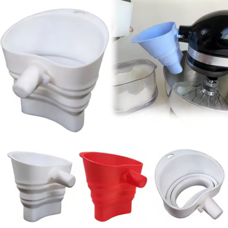Kitchen Appliances Electronics - 1/3pcs mix Silicone Flour Funnel for