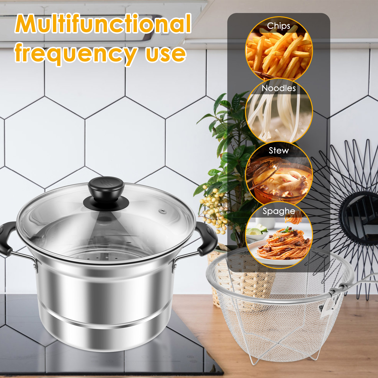 Deep Fryer Pot with Strainer B – Deep Fryer Stainless recenzja i cena