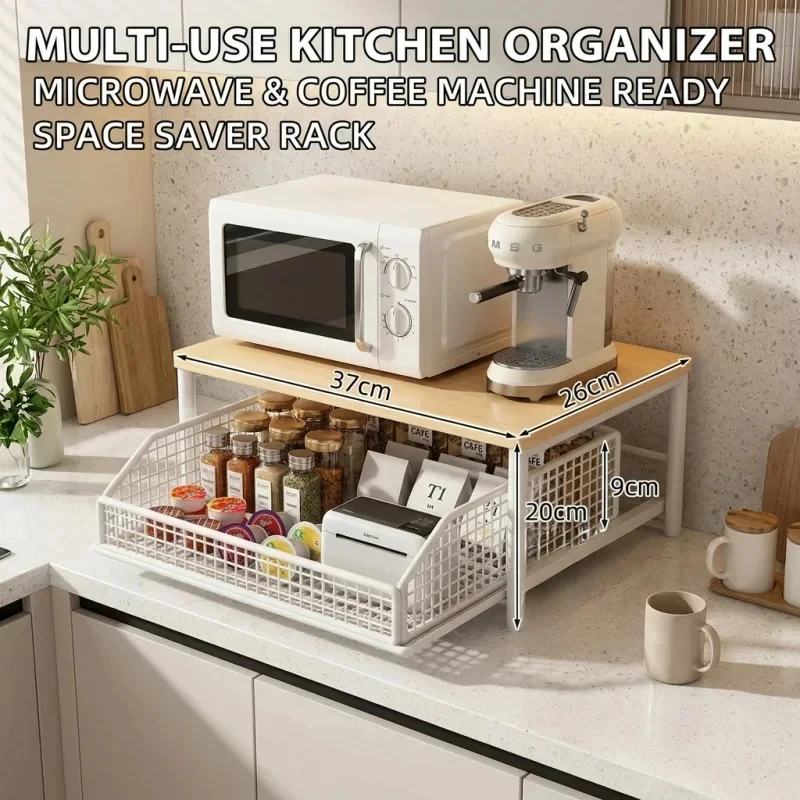 Microwave Coffee Maker Shelf O – Kitchen Appliances Storage recenzja i cena