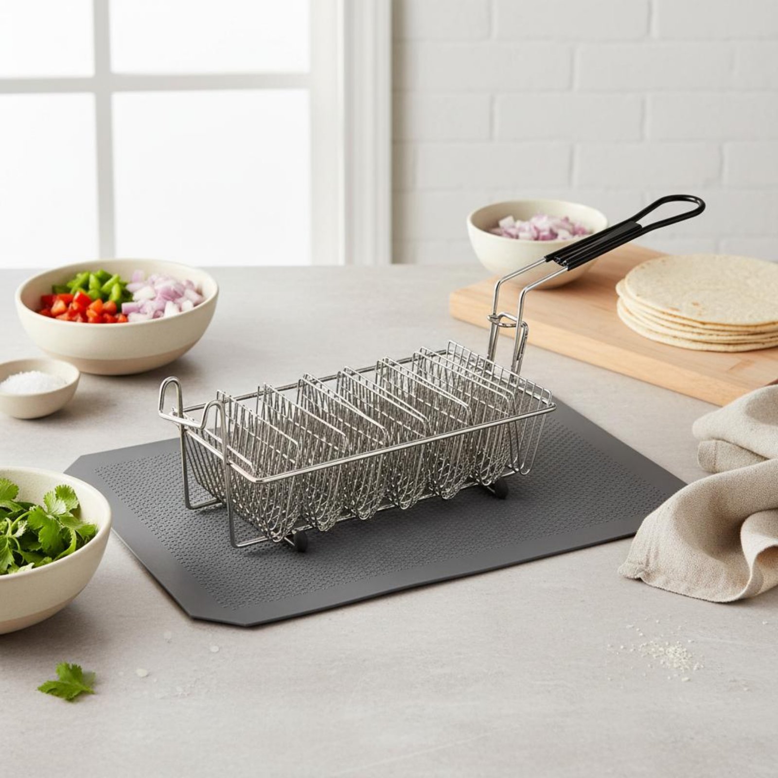 8 Slot Taco Rack Heat Resistan – Deep Fryer Stainless recenzja i cena