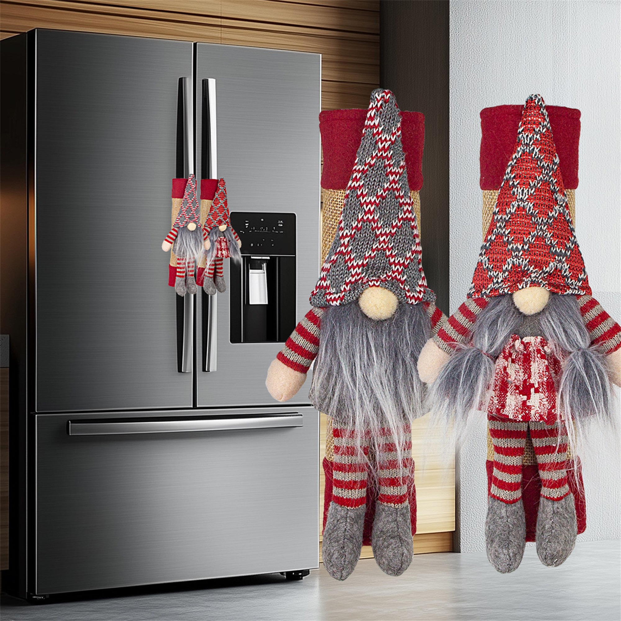 Christmas Refrigerator Door Ha – Kitchen Appliances For.Xmas recenzja i cena