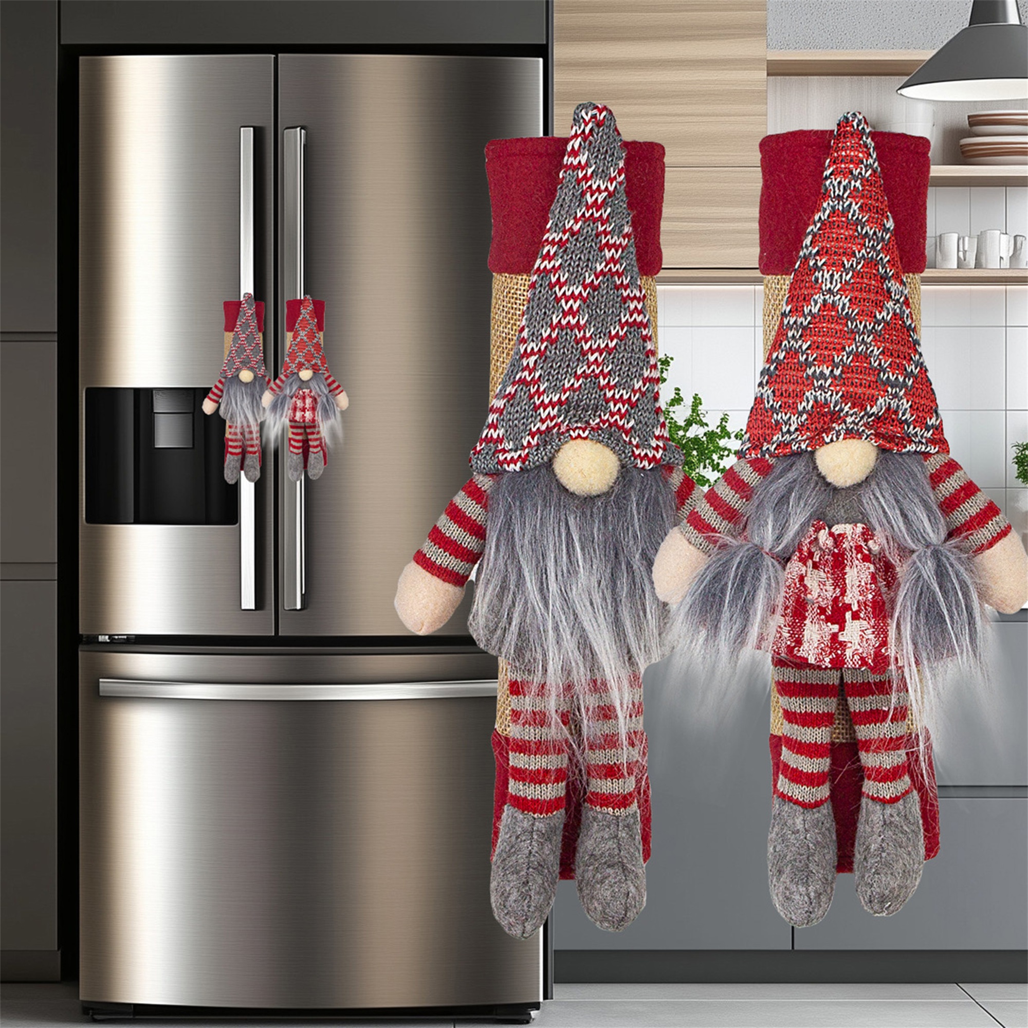 Christmas Refrigerator Door Ha – Kitchen Appliances For.Xmas recenzja i cena