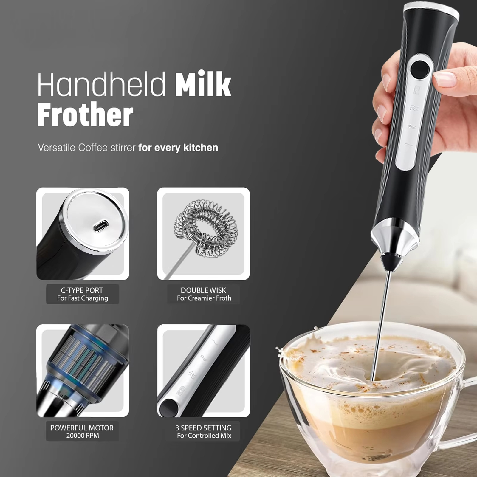 Electric milk frother, milk co – Kitchen Appliances Electronics recenzja i cena