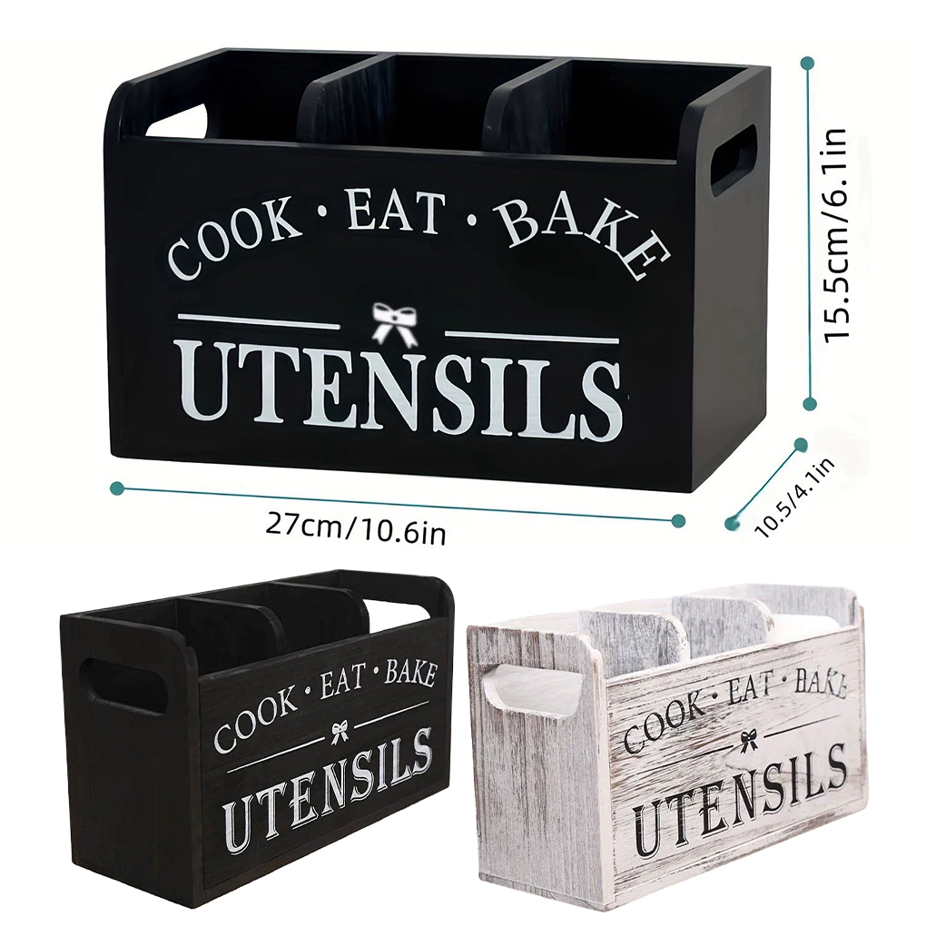 Wood Kitchen Utensils Holder U – Kitchen Appliances Storage recenzja i cena