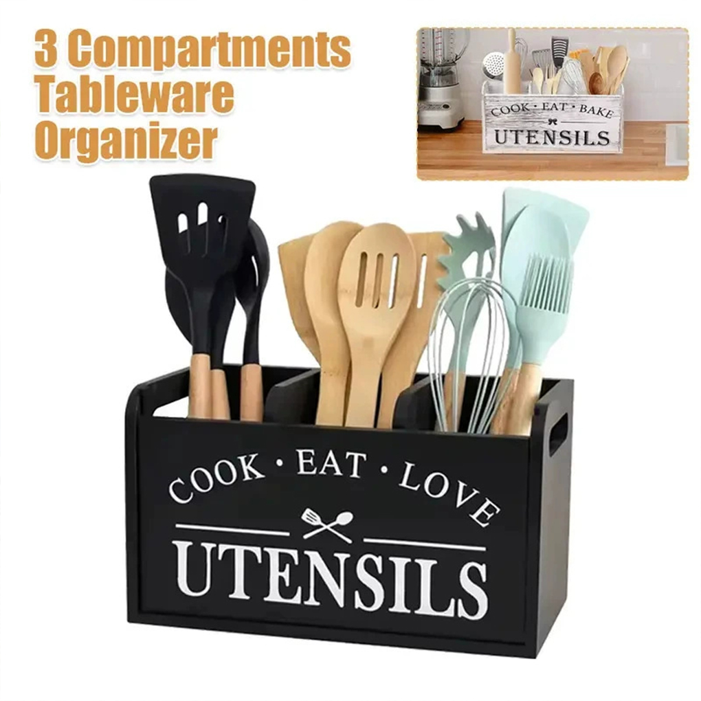 Wood Kitchen Utensils Holder U – Kitchen Appliances Storage recenzja i cena