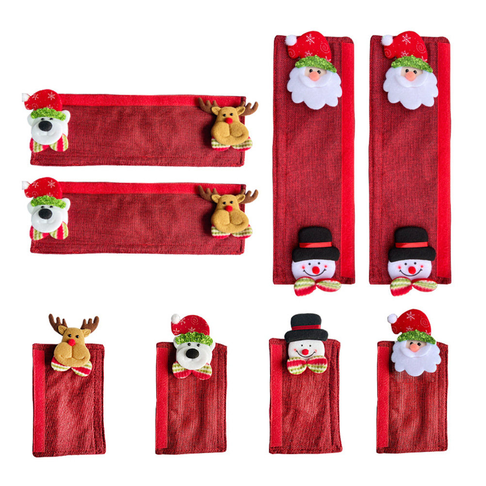 8Pcs Xmas Fridge Handle Covers – Kitchen Appliances For.Xmas recenzja i cena