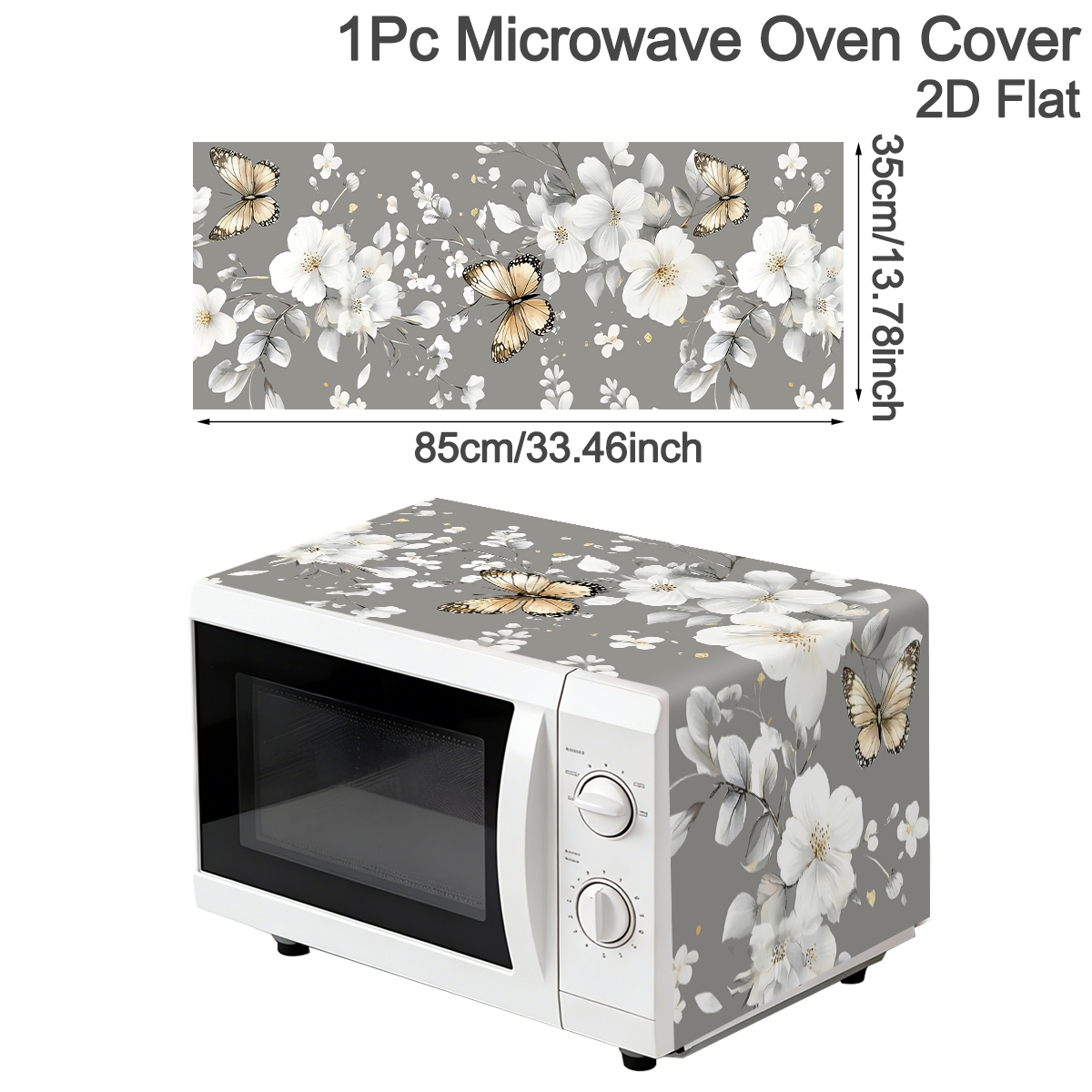 1pc  White Flower Microwave Du – Kitchen Appliances Design recenzja i cena