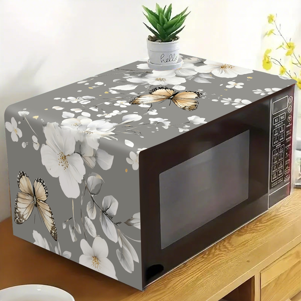 1pc  White Flower Microwave Du – Kitchen Appliances Design recenzja i cena