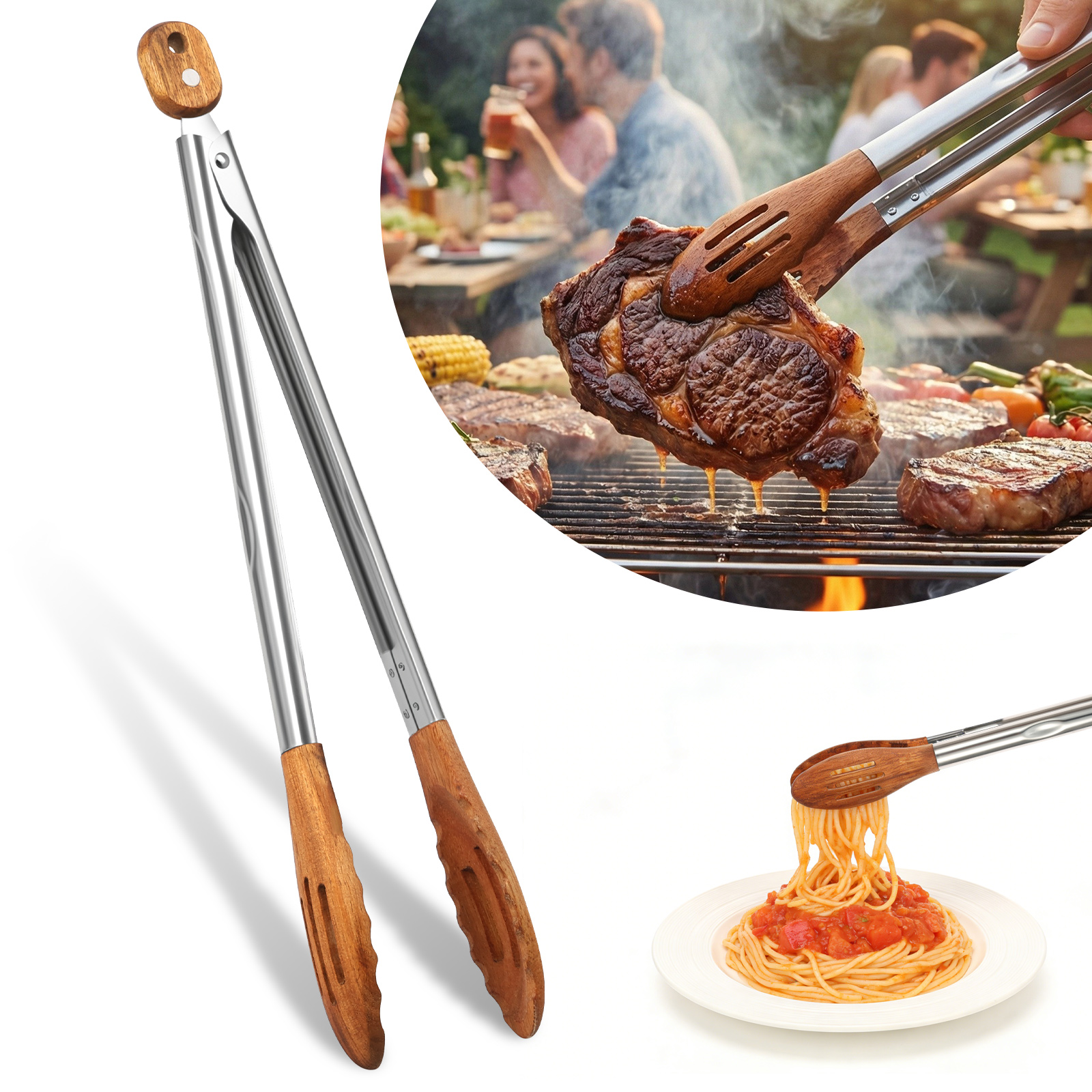 Wooden Kitchen Cooking Tongs B – Kitchen Appliances Cooking recenzja i cena