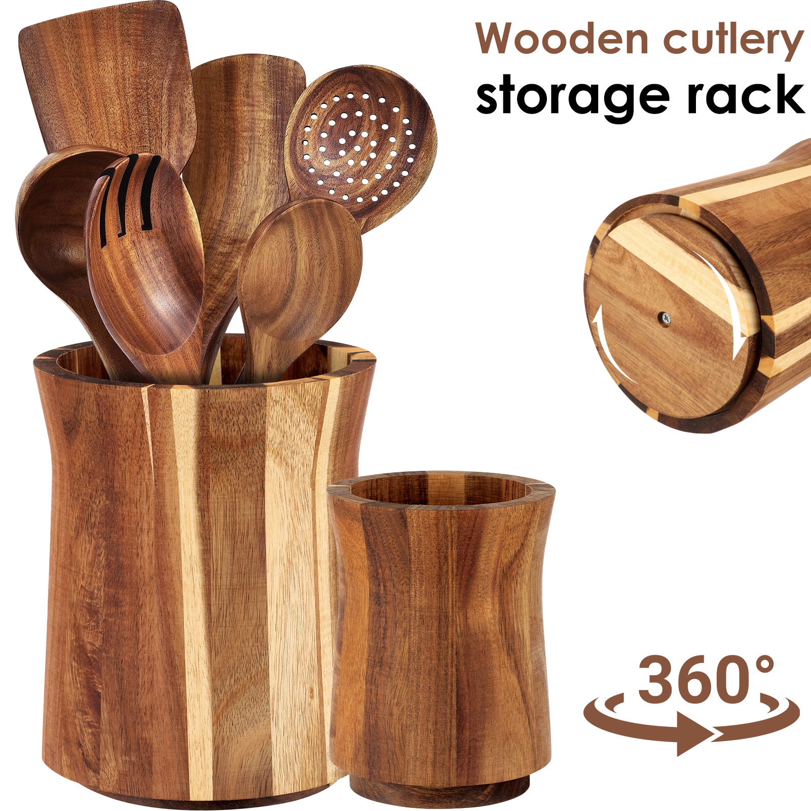 360° Rotating Utensil Holder W – Kitchen Appliances Storage recenzja i cena