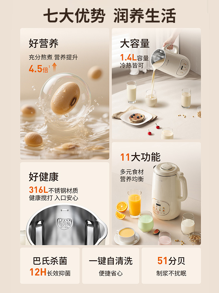 Jiuyang Wall Breaker Household – Soy Milk Maker recenzja i cena
