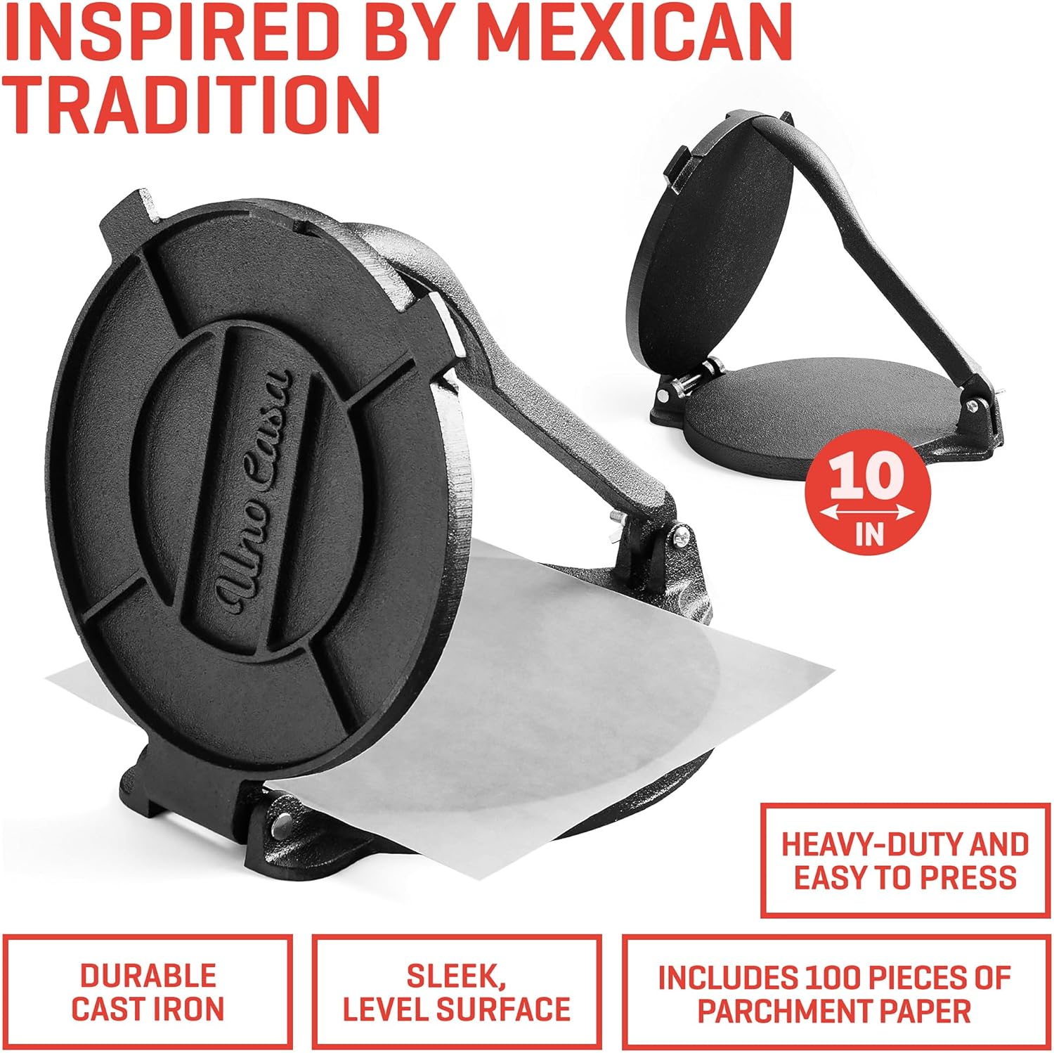10 Inch Cast Iron Tortilla Pre – Tortilla Press Cast recenzja i cena