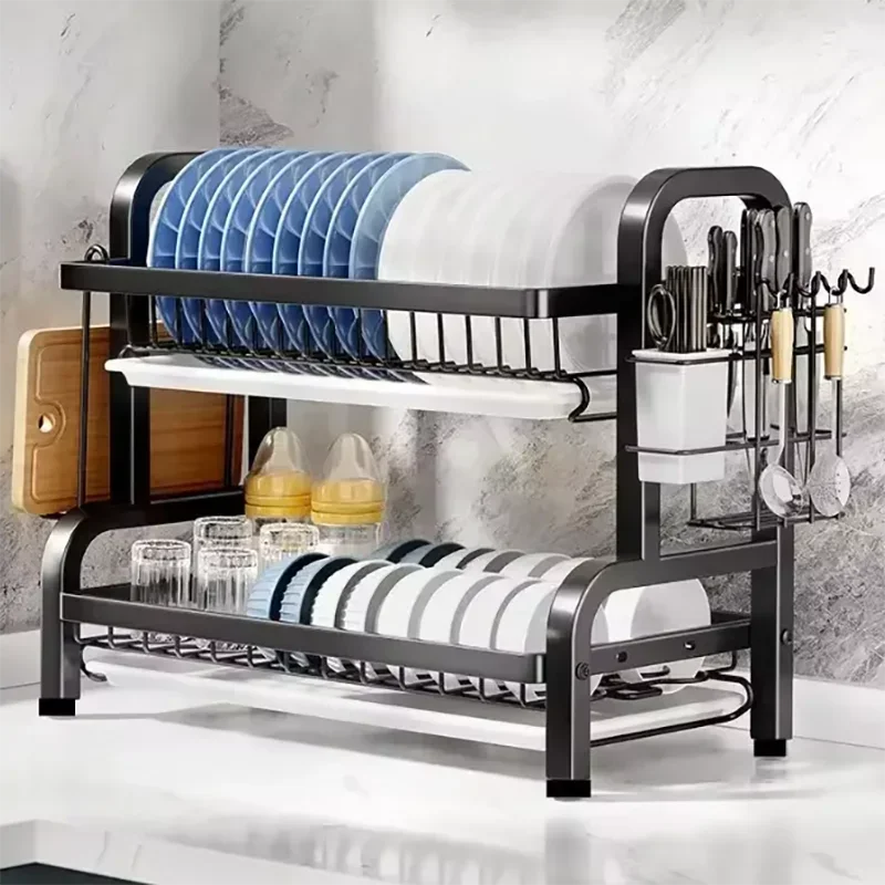 Compact 2-Tier Stainless Steel – Kitchen Appliances Storage recenzja i cena