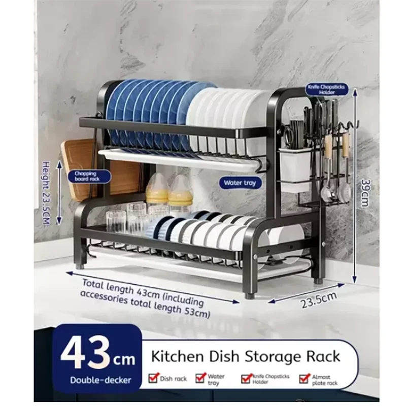 Compact 2-Tier Stainless Steel – Kitchen Appliances Storage recenzja i cena