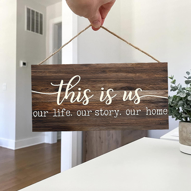 Rustic This is us Wall Hanging – Kitchen Appliances Design recenzja i cena