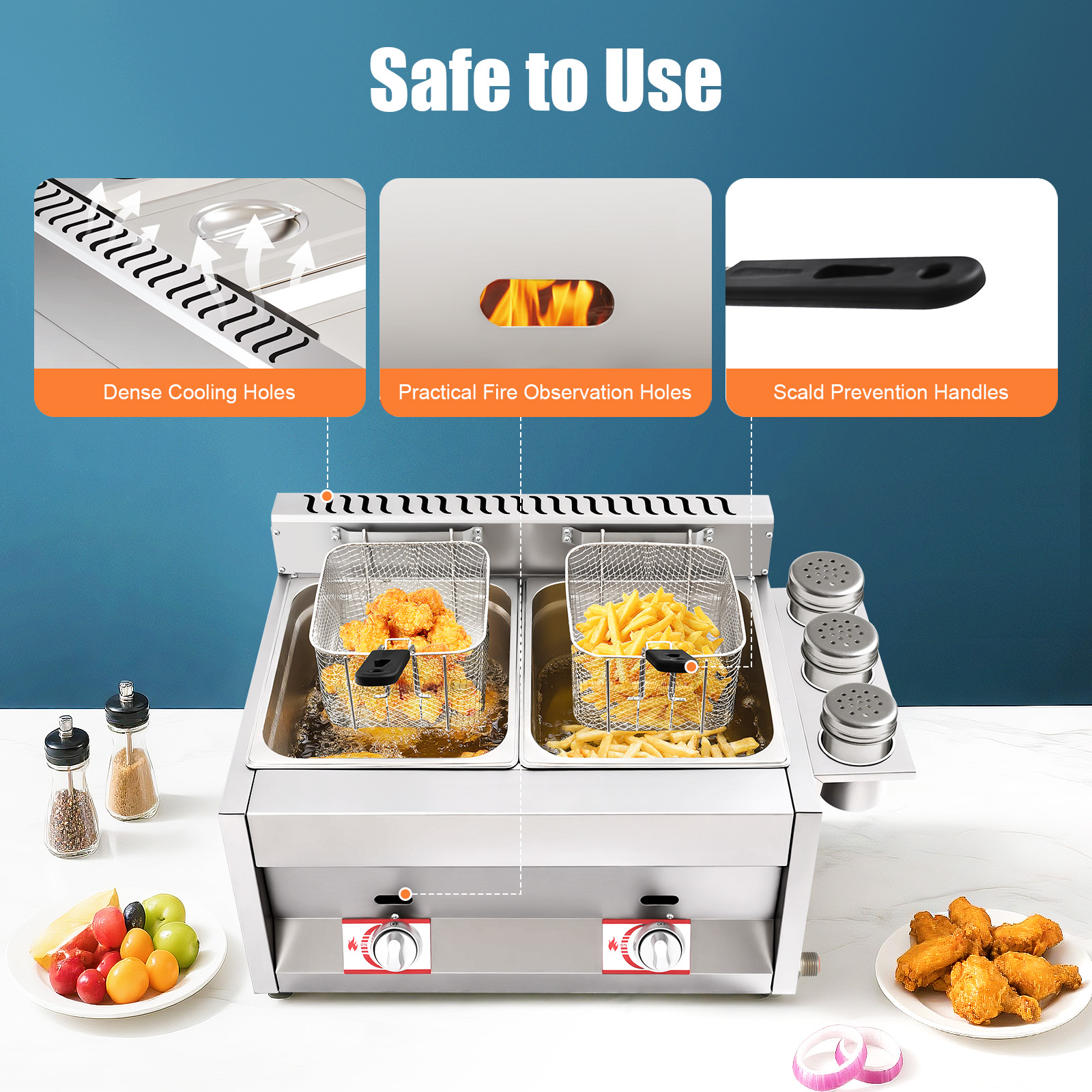 Gas Deep Fryer, Commercial Dee – Deep Fryer Stainless recenzja i cena