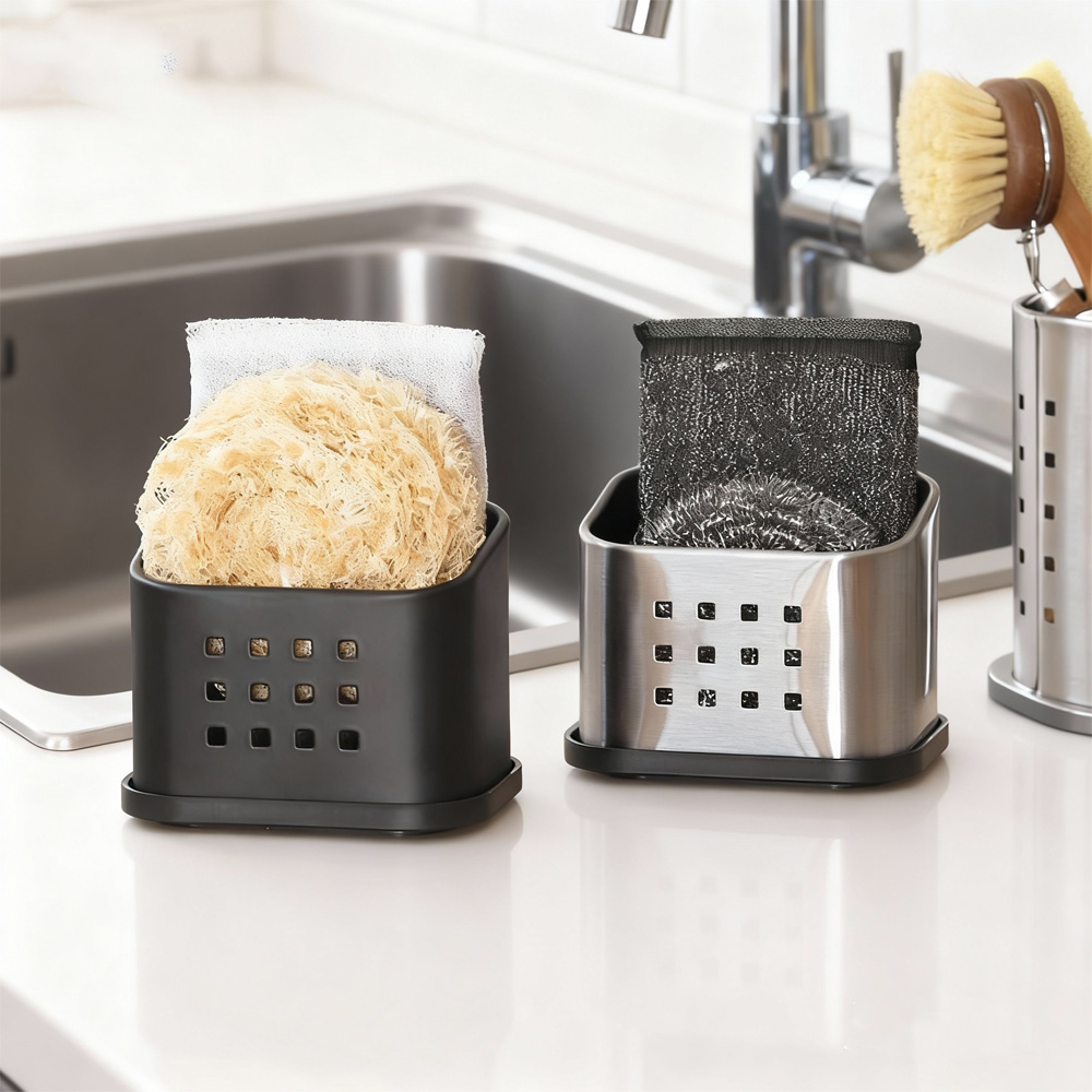 Kitchen Sponge Drain Holder -  – Kitchen Appliances Storage recenzja i cena