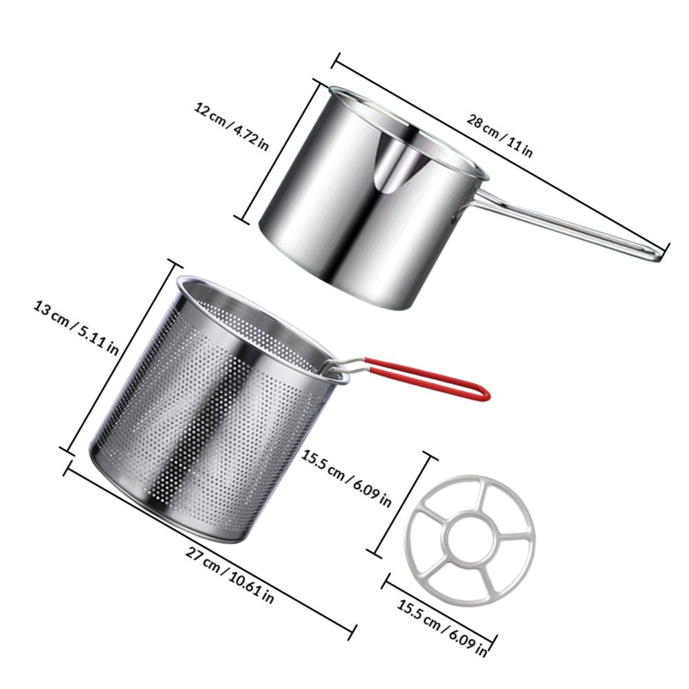1Set Stainless Steel Fryer Kit – Deep Fryer Stainless recenzja i cena