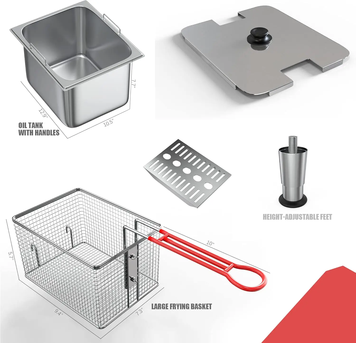 Deep Fryer with Basket Commerc – Deep Fryer Stainless recenzja i cena