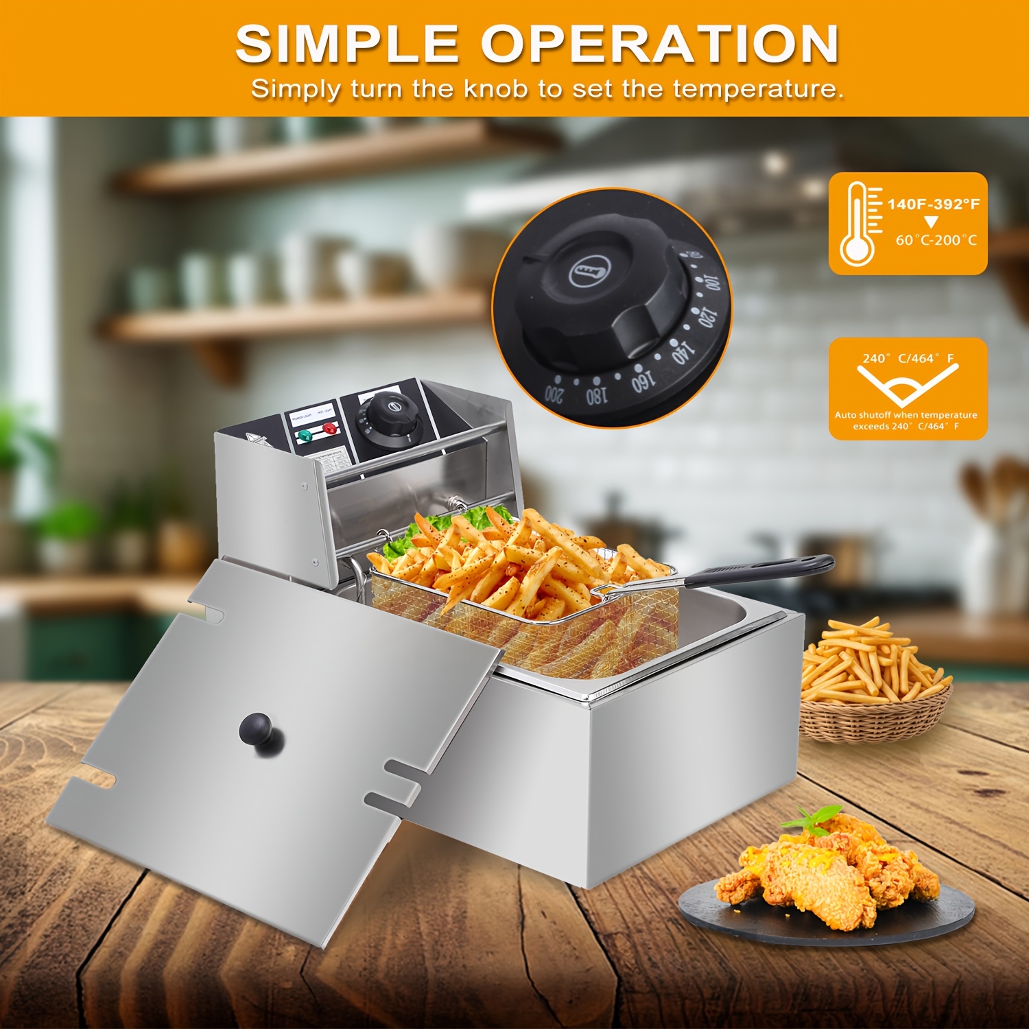 1.59gal Electric Deep Fryer, w – Deep Fryer Stainless recenzja i cena