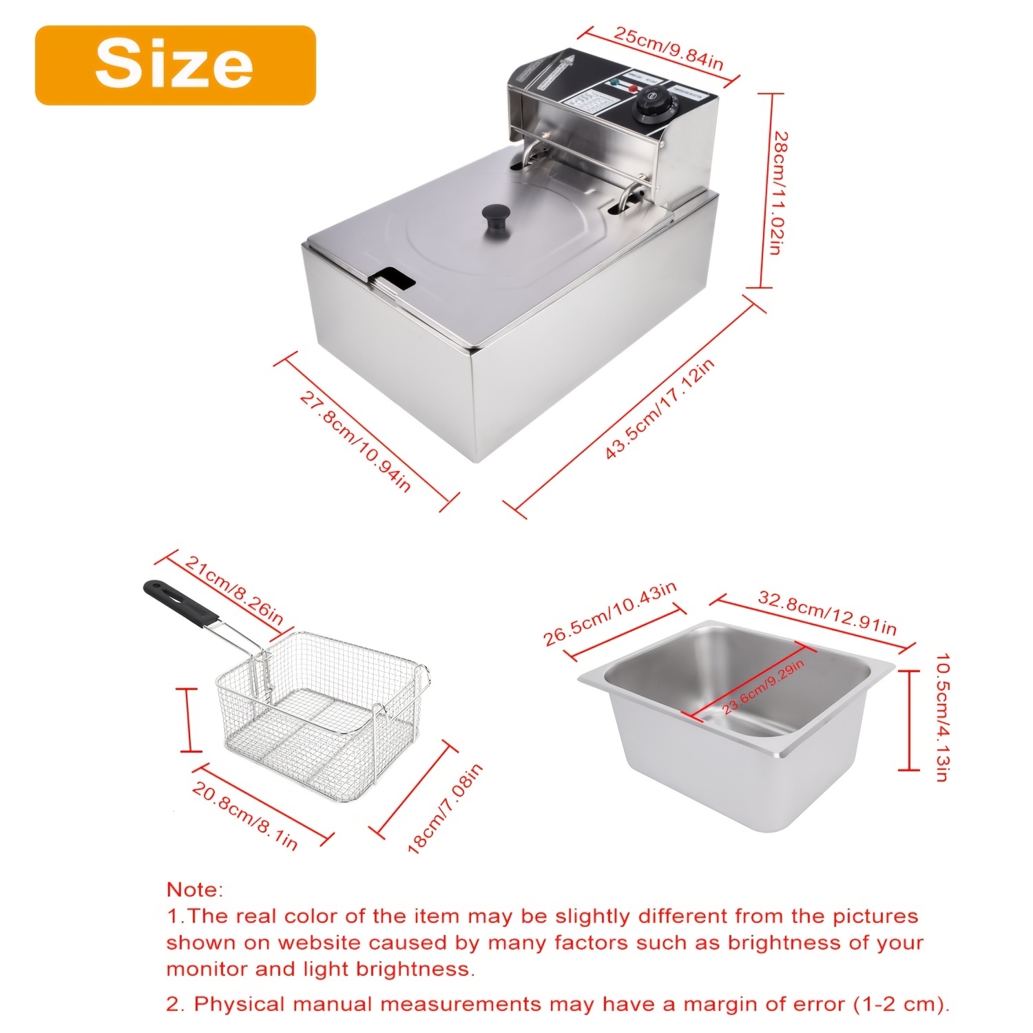 1.59gal Electric Deep Fryer, w – Deep Fryer Stainless recenzja i cena