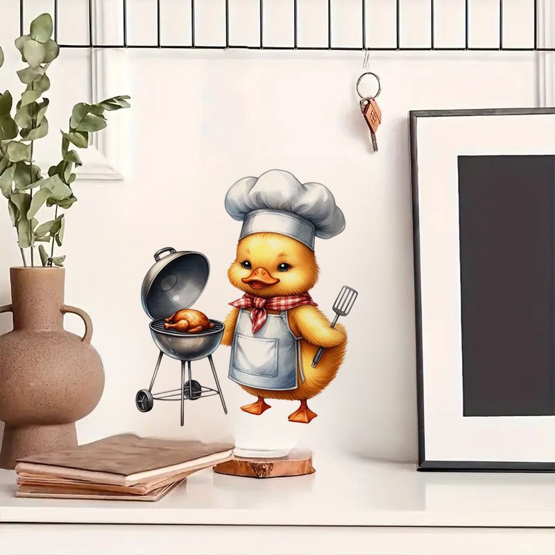 Cartoon Duck Chef Self-Adhesiv – Kitchen Appliances Design recenzja i cena