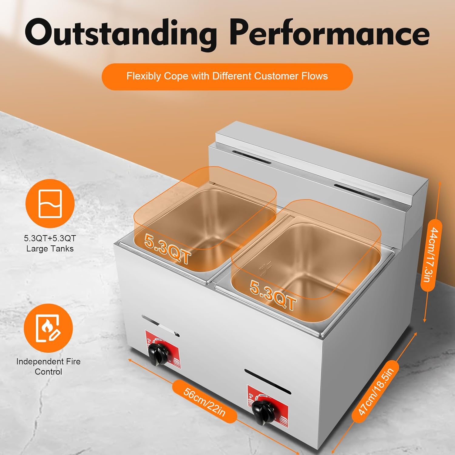 Stainless Steel Deep Double Cy – Deep Fryer Stainless recenzja i cena