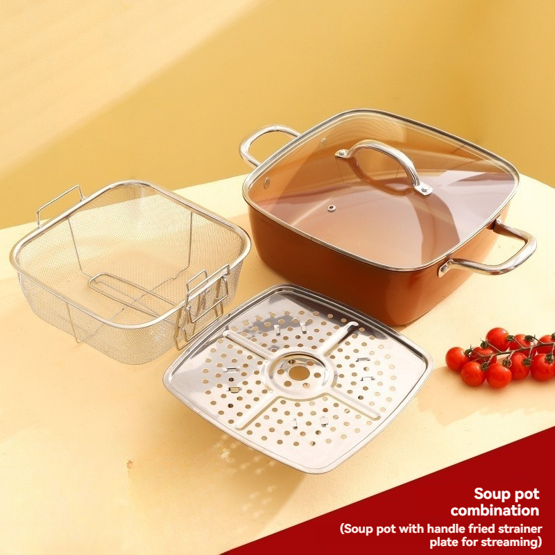 4 Piece Stainless steel multi- – Deep Fryer Stainless recenzja i cena