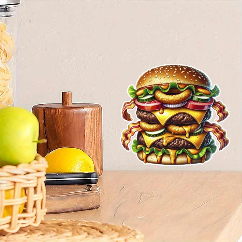 Tasty Hamburger Food Art Wall  – Kitchen Appliances Design recenzja i cena