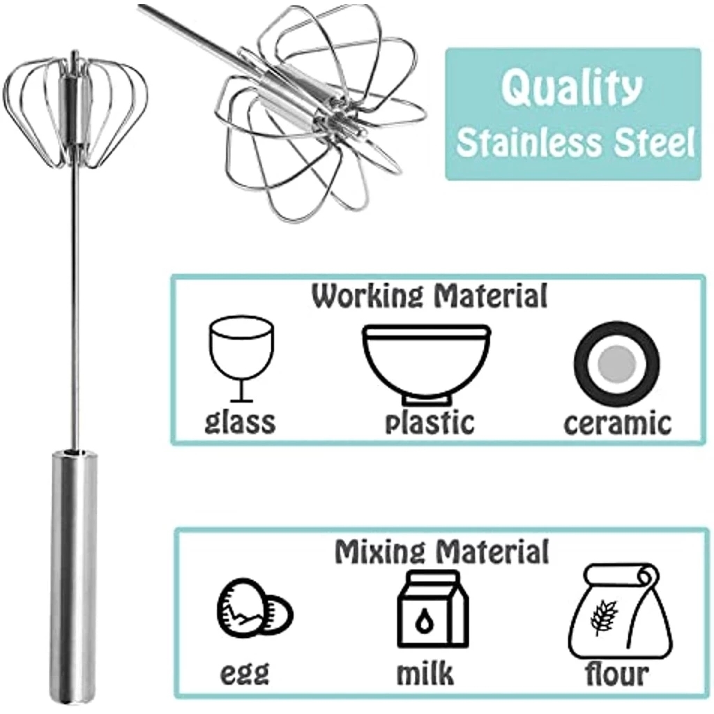 1/3pcs Stainless Steel Egg Bea – Kitchen Appliances Electronics recenzja i cena