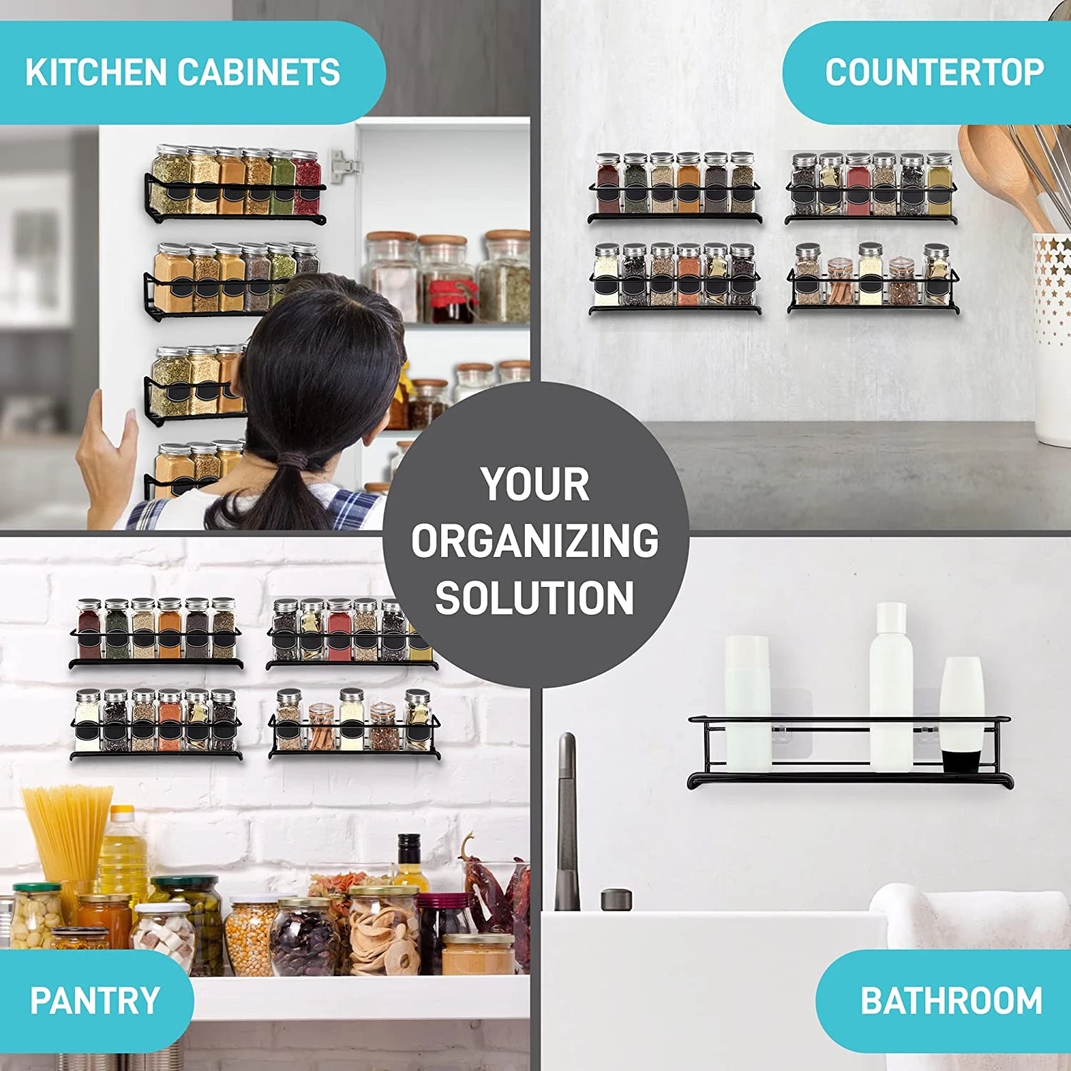 4/2PCS Spice Rack Organizer Wa – Kitchen Appliances Storage recenzja i cena